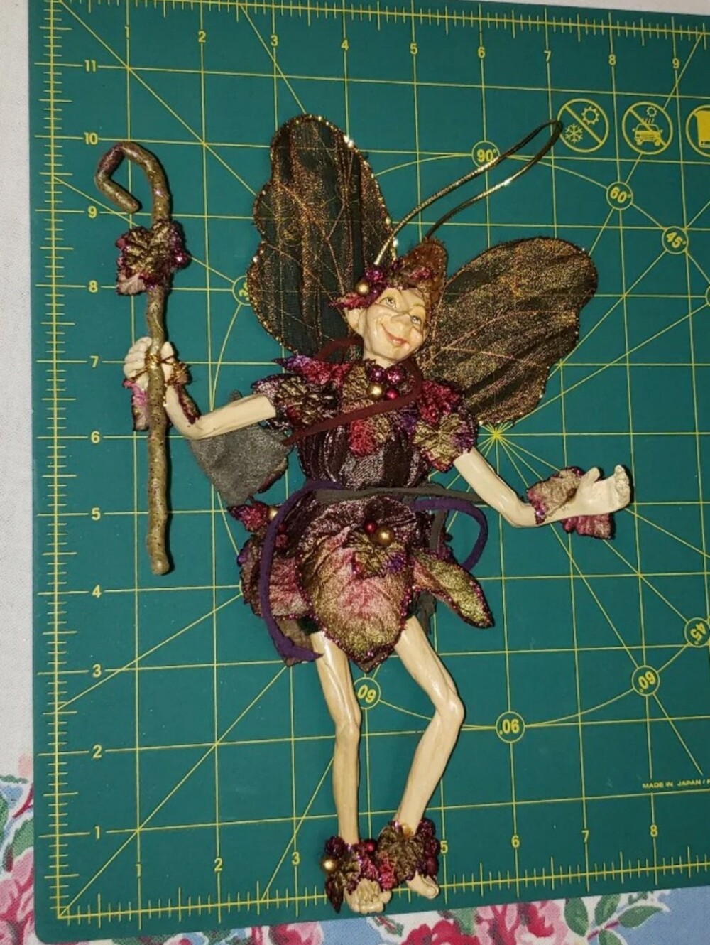 Woodland Fairy Elf With Staff - Picture 10 of 10